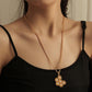 ins honeycomb necklace long style design light luxury chain simple personality fashion all-match accessories