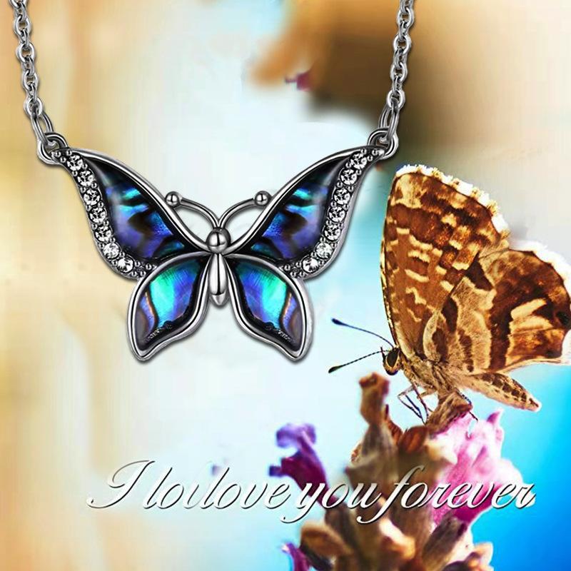 Jewelry Summer Butterfly Pendant Necklace Female Niche Design Animal Jewelry Fashion Accessories
