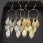 Metal Earrings Leaves String Ring Ladies Earrings Earrings Earrings Stud Jewelry