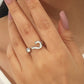 Ins cold creative opening question mark ring niche design simple net red personality index finger ring female
