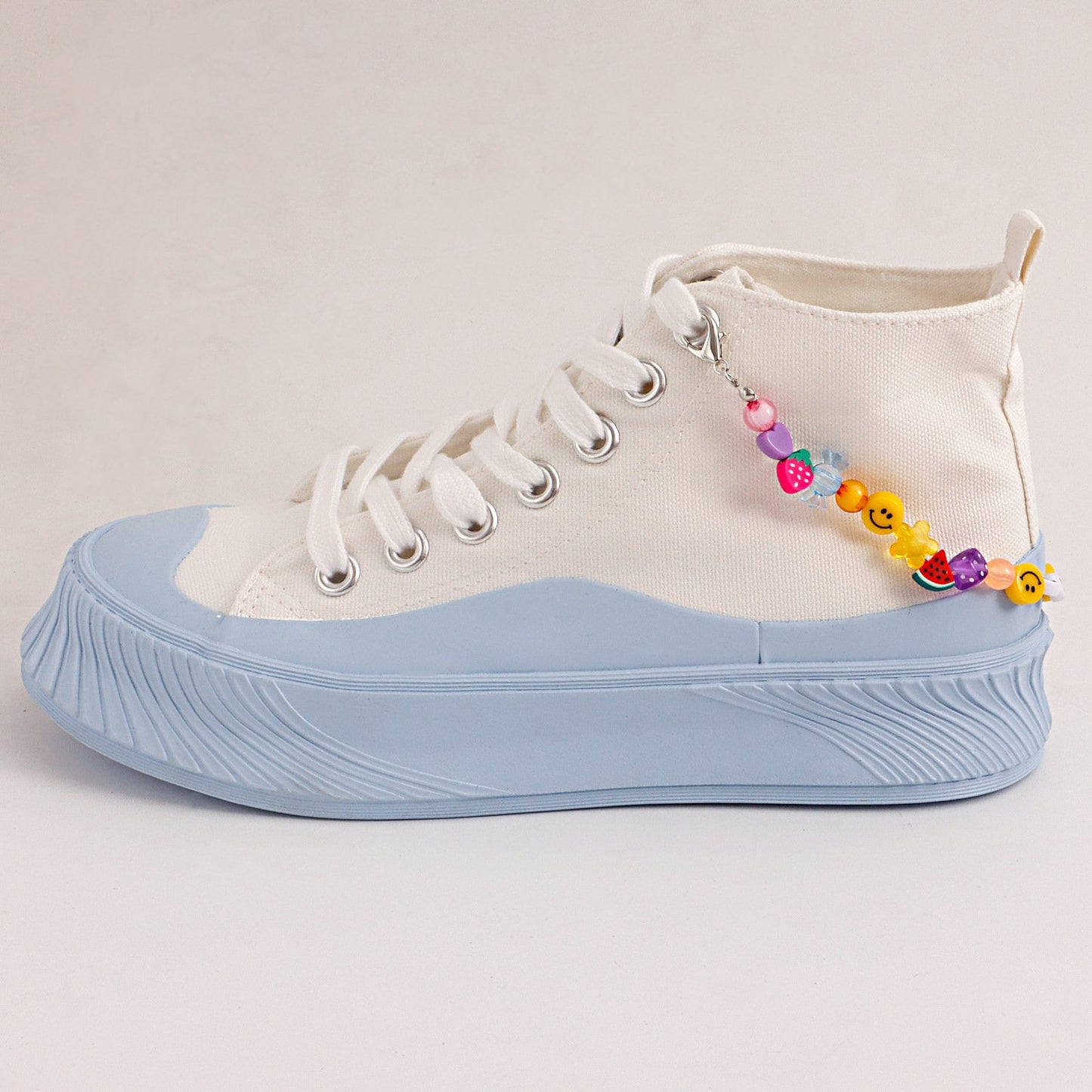 ins ethnic shoe chain accessories diy jewelry handmade beaded letter chain shoe buckle decoration