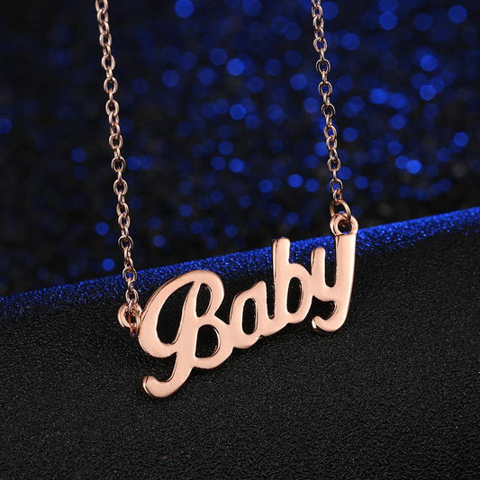 19 years of explosive baby necklace baby necklace handmade letter pendant accessories