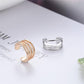 Simple earrings simple line ear bone clip CHIC four-layer ear clip fashion versatile popular male and female ear buckle