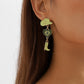 E1365 Popular Jewelry Modern Trendy Girl Earrings Hat Love Cowboy Boots Drip Oil Multilayer Earrings