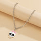 Jewelry sweet cool acrylic three-dimensional alien necklace Halloween creative funny pendant necklace