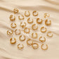 Fashion Simple Versatile Stainless Steel Ring Irregular Open Ring Ladies Ring Jewelry