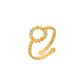 Jewelry ins color painting oil titanium steel circle dot open ring