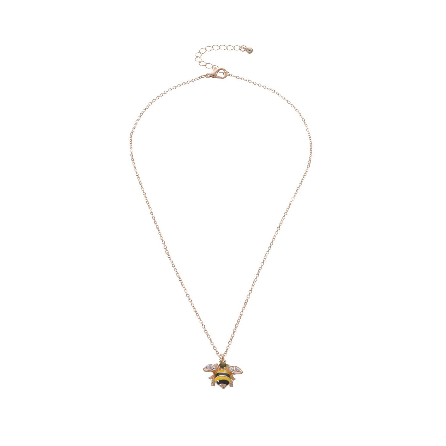 Jewelry dripping glaze painted bee pendant necklace ladies temperament fashion simple necklace