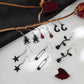 Jewelry Halloween personality spider blood drop exaggerated earrings sweet cool street shooting star niche earrings