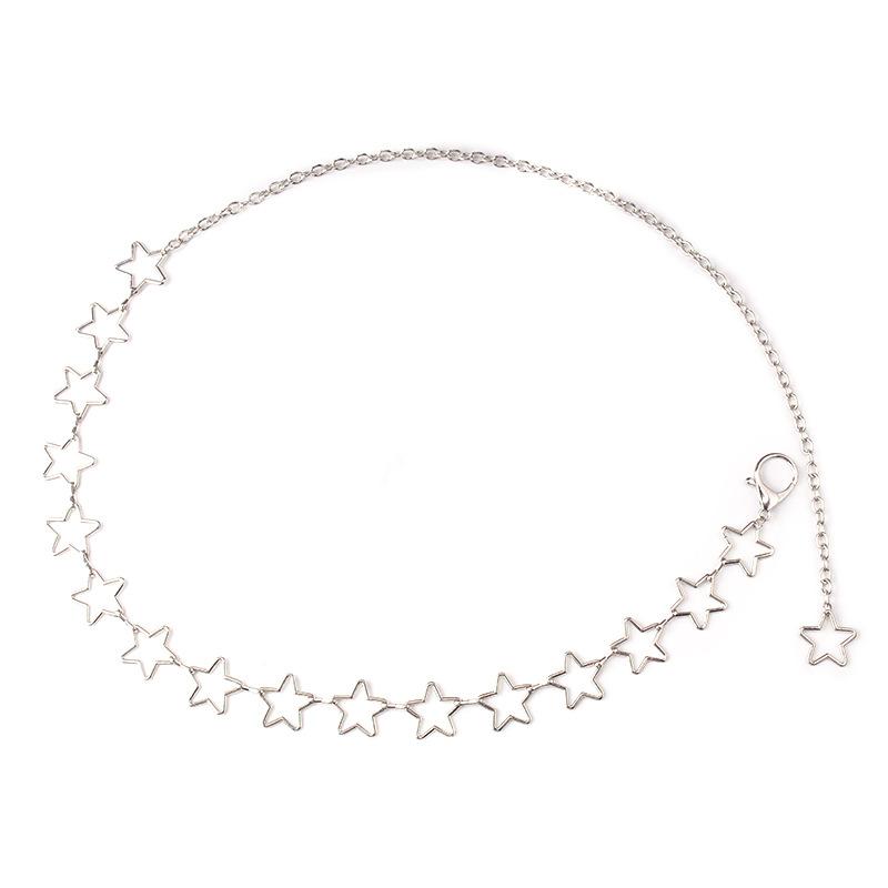 Waist chain female star decoration thin waist chain simple and versatile dress fashion body chain