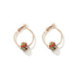 ins color crystal ball earrings retro fashion color diamond ball earrings earrings earrings