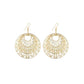 Palace hollow multi-level round wreath earrings Indian ladies earrings