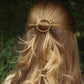 Fashion hair accessories geometric round hollow hairpin head ornament circle hairpin jewelry