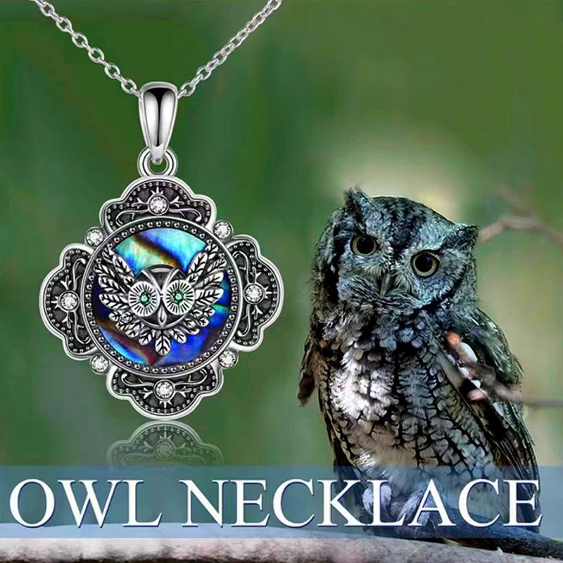Explosive Jewelry Cute Animal Owl Necklace Female Retro Fashion Children's Pendant Jewelry