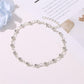 Foot decoration simple transparent rhinestone anklet temperament beach lady simple round flash diamond anklet