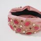 F3939 Oni fashion headband Baroque light luxury widening gemstone hair cave high skull top internet celebrity personality headband female