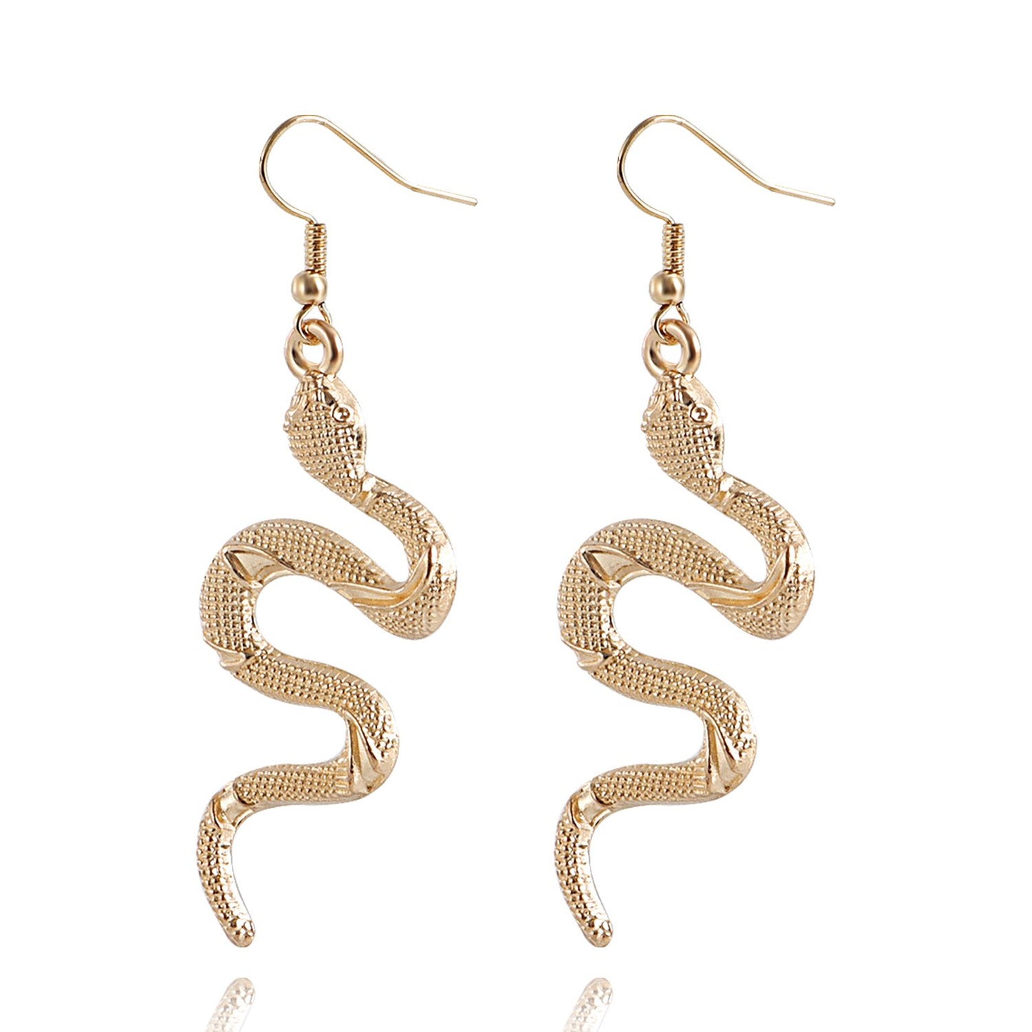 Trendy style soil cool temperament personality retro snake ear hanging ins snake-shaped winding earrings earrings all-match female