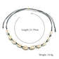 Bohemian shell necklace cotton thread knotted CCB retractable shell necklace hair accessories jewelry multi-purpose
