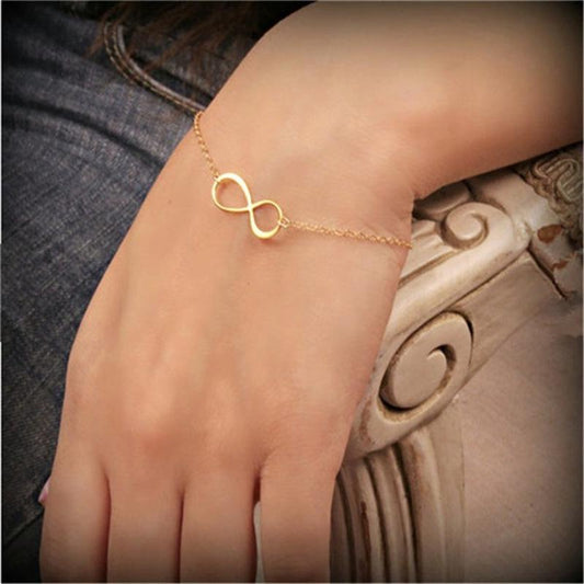 Simple Fashion Number 8 Women's Bracelet Lucky Number 8 Bracelet