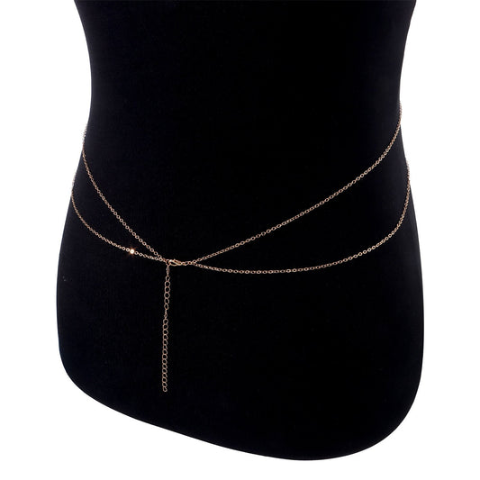 Jewelry Simple Round Sequin Pendant Body Chain Trendy Women's Night Sexy Alloy Chain Chest Chain