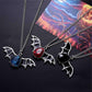 Explosive jewelry Halloween bat necklace female personality punk drip oil couple pendant male sweater chain jewelry
