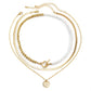 Jewelry Retro Simple Imitation Pearl Tag Necklace Hip Hop Trend Round Bead Snake Bone Chain Necklace