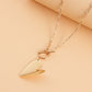 Explosive style metal texture punk ins simple necklace exaggerated love pendant necklace female accessories