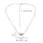 Simple personality trend hands hug eyes necklace style beautiful creative temperament clavicle chain necklace female