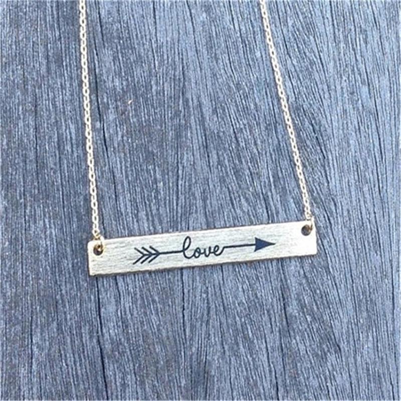 Pure handmade fashion "love" letter necklace necklace female