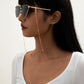 Fashion Simple Geometric Bead Chain Glasses Chain Hip Hop Retro Hanging Neck Sunglasses Chain Female