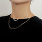 Jewelry Fashion Double Layer Necklace Sweater Chain Women's Trendy Cool Indifferent Niche Versatile Design Sense Necklace