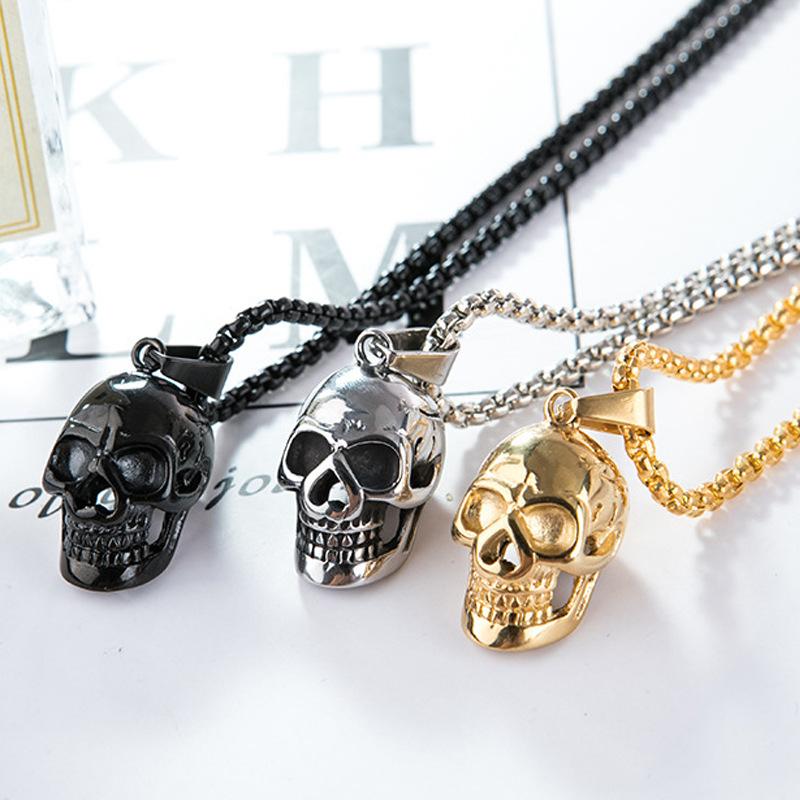 Explosive Punk Pendant Necklace Men's Non-mainstream Exaggerated Personality Skull Fashion Fashion Jewelry