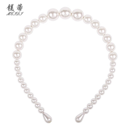 1F161 style temperament headband fashion simple trend pearl hairpin hair accessories