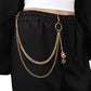 Creative Jewelry Santa Claus Fawn Pendant Waist Chain Trend Versatile Body Chain Pants Chain