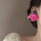 Holiday Chiffon Sweet Versatile Flowers Niche Romantic Small Fresh Earrings Earrings Female Trendy Style