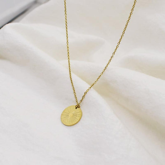 Accessories Simple Sunflower Necklace Personality Fashion Cold Necklace Women