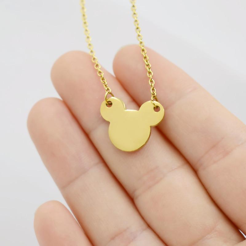 Dongdaemun Mickey Mouse Necklace Female Fashion Simple Mickey Head Necklace