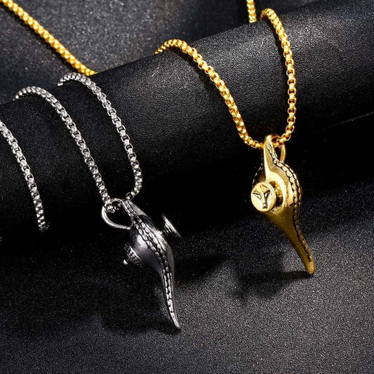 Fashion Jewelry Creative Aladdin Magic Lamp Pendant Hip Hop Necklace