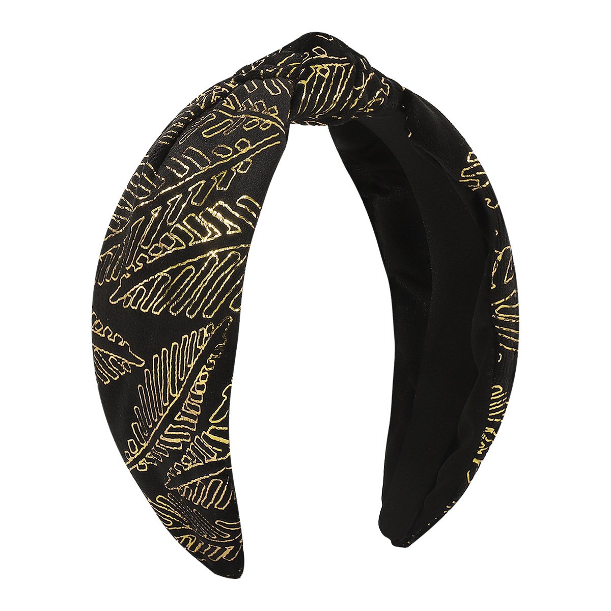 F566 autumn and winter velvet series hot dyed leaves headband niche knotted sweet and elegant going out retro headband female