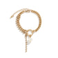 Jewelry Temperament Sweet Cool Cross Necklace Stitching Imitation Pearl Claw Chain Tassel Clavicle Necklace Female