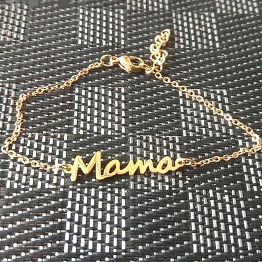 Mama Stainless Steel Alphabet Bracelet Mother's Day Series Ladies Jewelry