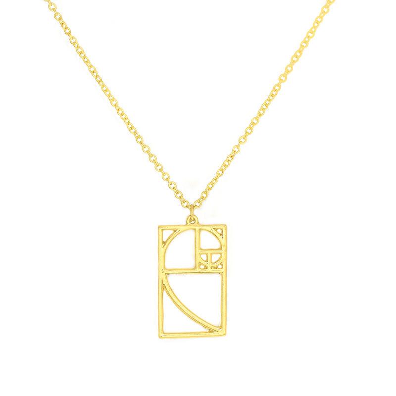 Fashion Jewelry High-quality Physiology Students Geometric Pythagorean Theorem Necklace Female