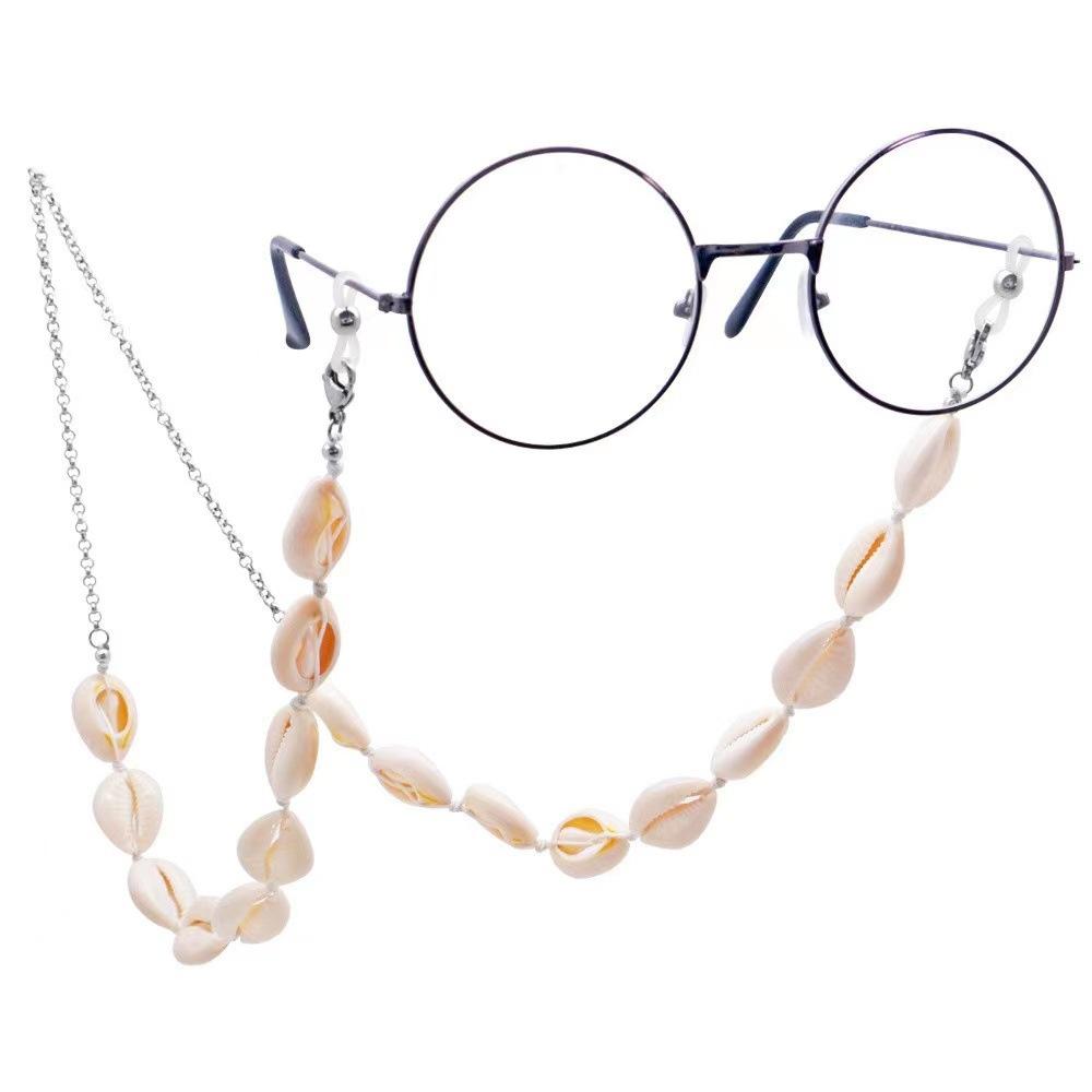 Glasses accessories gold shell glasses chain non-slip glasses lanyard dual-purpose mask chain hanging neck necklace