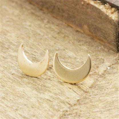 Simple fashion crescent moon small fresh earrings popular earrings earrings