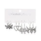Ins Love Butterfly Earrings Set Female Retro Creative Snake Sword Mushroom Earrings Halloween Earrings