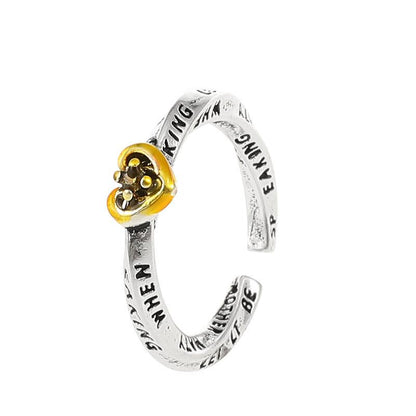 ins Mobius love ring retro fashion niche design cross opening index finger ring female