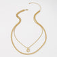 N8997 Jewelry Temperament Simple Twist Chain Stacked Necklace Ring Hollow Cold Necklace Female