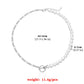 Jewelry fashion OT buckle AB style pearl necklace female hexagonal pearl handmade trend necklace
