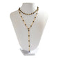 Jewelry simple imitation crystal handmade chain tassel necklace feminine all-match double layer necklace