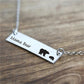Explosive Style Simple Fashion Mother Bear Necklace Creative Small Animal Jewelry Mother's Day Gift